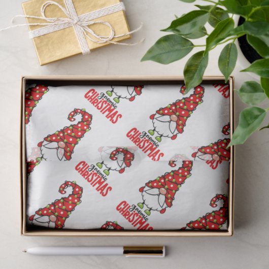 Gnomie Kerstmis Tissuepapier (Geschenk)