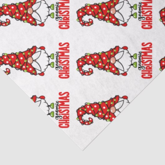 Gnomie Kerstmis Tissuepapier (Detail)