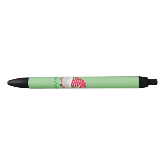 Gnomie Kerstmis Zwarte Inktpen Zwarte Inkt Pen (Voorkant)