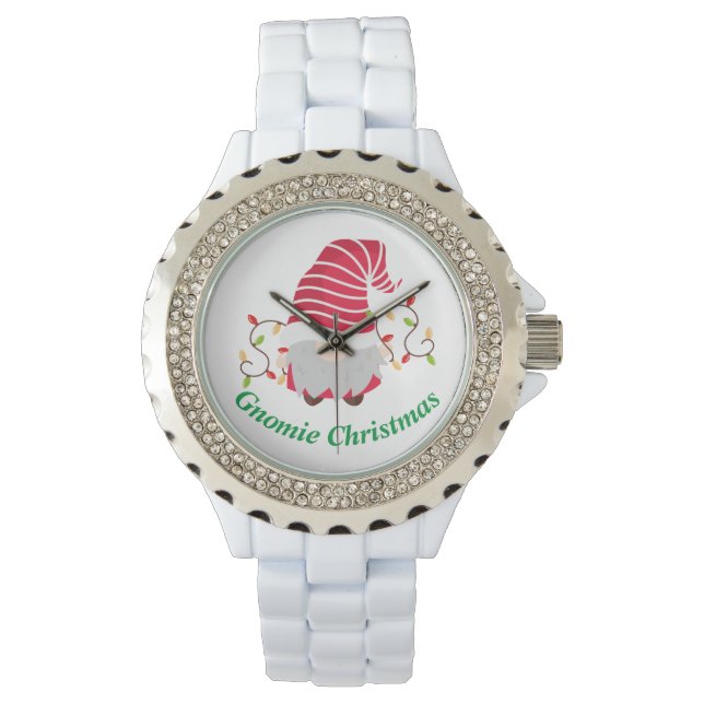 Gnomie kerstpas horloge (Voorkant)