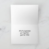 GNOMIES HEBBEN SAMEN OM MERRY CHRISTMAS TE ZEGGEN KAART (Binnen)