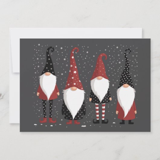 Gnomies Lover Funny Gnome Kerstmis Feestdagenkaart (Voorkant)