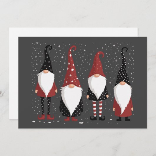 Gnomies Lover Funny Gnome Kerstmis Feestdagenkaart (Voorkant / Achterkant)