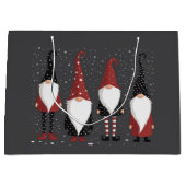 Gnomies Lover Funny Gnome Kerstmis Groot Cadeauzakje (Voorkant)