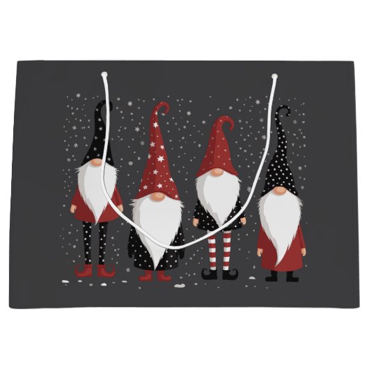 Gnomies Lover Funny Gnome Kerstmis Groot Cadeauzakje (Voorkant)