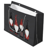 Gnomies Lover Funny Gnome Kerstmis Groot Cadeauzakje (Voorkant Gekanteld)