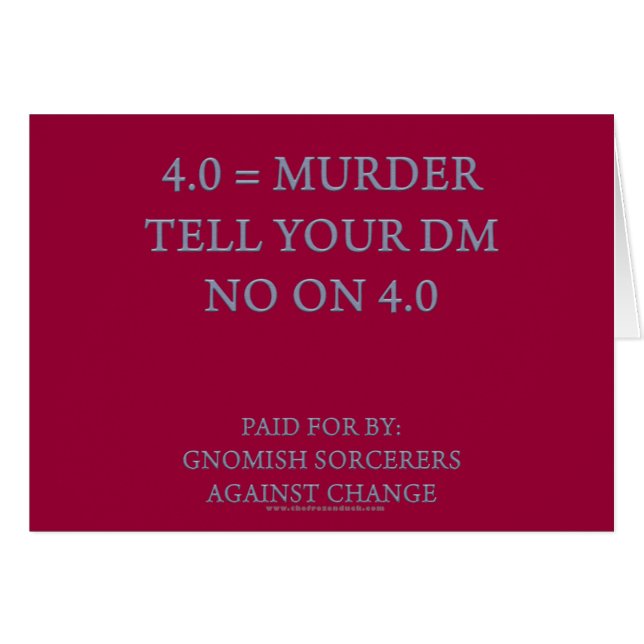 Gnomish Sorcerers tegen verandering (Voorkant Horizontaal)