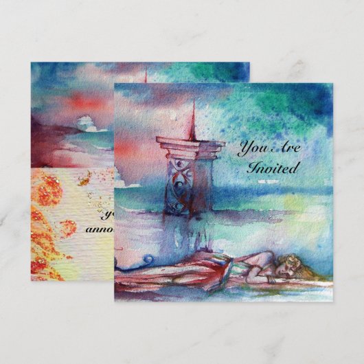 GNOMON AND LADY OF THE LAKE Arthurian Legend Kaart (Voorkant / Achterkant)