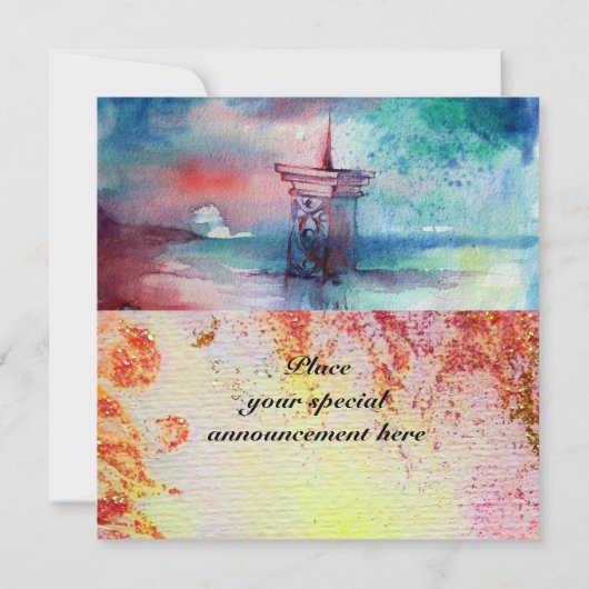 GNOMON AND LADY OF THE LAKE Arthurian Legend Kaart (Achterkant)