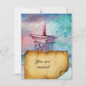 GNOMON EN LADY VAN HET LAKE bruin perkament Kaart (Voorkant)