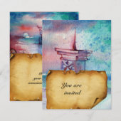 GNOMON EN LADY VAN HET LAKE bruin perkament Kaart (Voorkant / Achterkant)