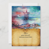 GNOMON EN LADY VAN HET LAKE bruin perkament Kaart (Achterkant)