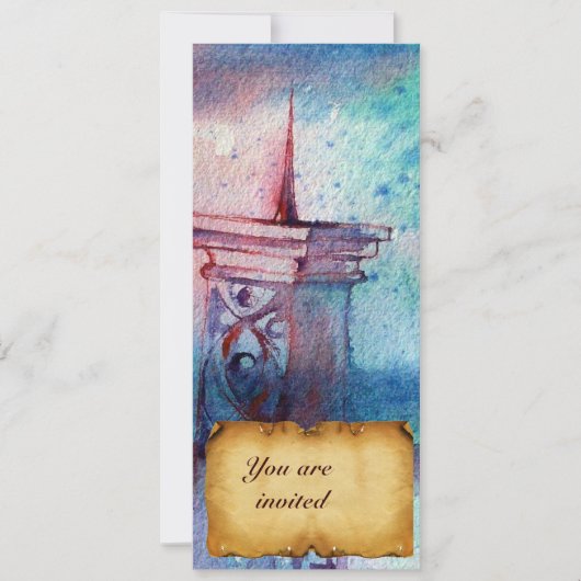 GNOMON EN LADY VAN HET LAKE bruin perkament Kaart (Voorkant)