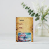 GNOMON EN LADY VAN HET LAKE bruin perkament Visitekaartje (Staand voorkant)