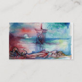 GNOMON EN LADY VAN HET LAKE bruin perkament Visitekaartje (Achterkant)