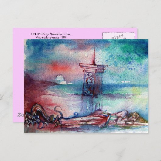 GNOMON EN MERK BRIEFKAART (Voorkant / Achterkant)