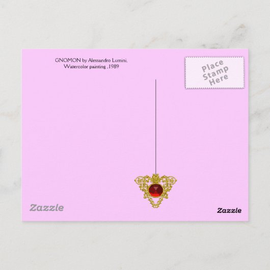 GNOMON EN MERK BRIEFKAART (Achterkant)