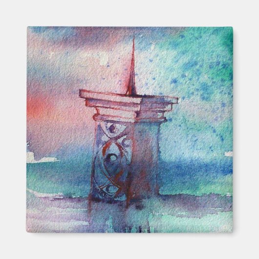 GNOMON EN MERK MAGNEET (Voorkant)