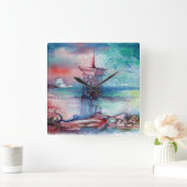 GNOMON EN MERK VIERKANTE KLOK (Huis)