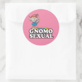 Gnomoseksueel Ronde Sticker (Tas)
