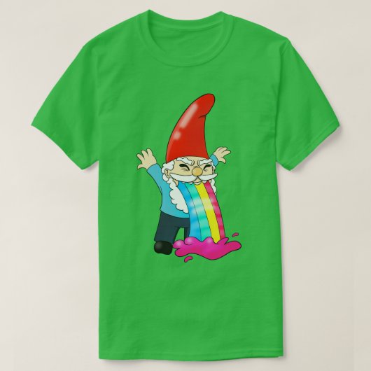 Gnoom Braken Overgeven Rainbow Grappig T-shirt (Design voorkant)