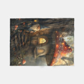 Gnoom en paddenstoel huis ontwerp fleece deken (Voorkant (Horizontaal))