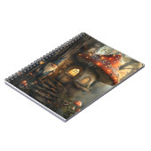 Gnoom en paddenstoel huis ontwerp notitieboek (Linkerzijde)