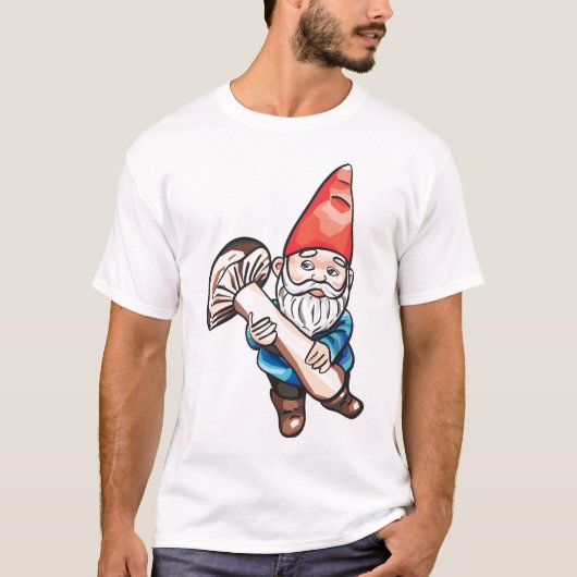 Gnoom en paddenstoel t-shirt (Voorkant)