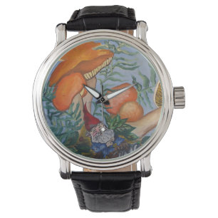 Gnoom en paddenstoelen horloge