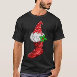 Gnoom in de kerstsok Funny Pajamas Family Gnome T-shirt