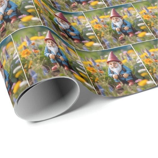 Gnoom in de zomertuin cadeaupapier (Rol Hoek)