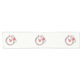 Gnoom in een kruitvat met kerstRozen Korte Tafelloper (Horizontaal)