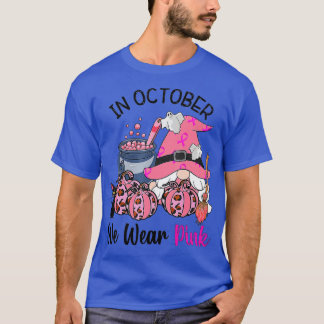 Gnoom in oktober Draag roze borstkankerwaren T-shirt
