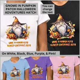 Gnoom in pompoen patch, Halloween Adventures Hatch T-shirt