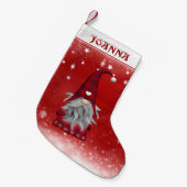 Gnoom in rood pak kleine kerstsok (Voorkant (Hangend))