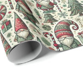 gnoom-inpakpapier | Whimsical Holiday Gift Wrap Cadeaupapier (Rol Hoek)