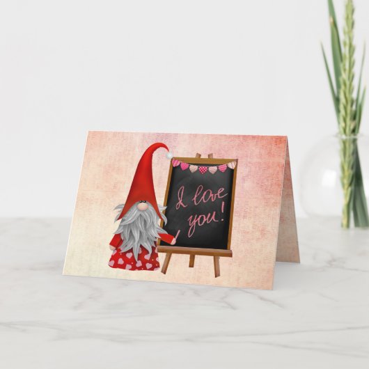  gnoom met hart en liefdeskaart kaart (Voorkant)
