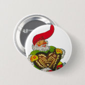 Gnoom met hart ronde button 5,7 cm (Voorkant /achterkant)