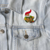 Gnoom met hart ronde button 5,7 cm (In situ)