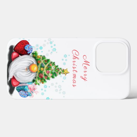 Gnoom met kerstboom Pet iPhone Case Gift (Achterkant (horizontaal))