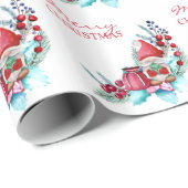 Gnoom met kerstcadeautas cadeaupapier (Rol Hoek)