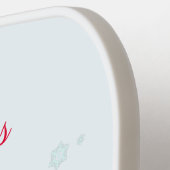 Gnoom met kerstmis Gift Pickleball Paddle (Links Detail)