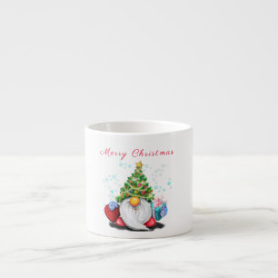 Gnoom met Pet voor kerstbomen en cadeau voor u Espresso Kop