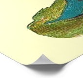  gnoom met roze roze Poster afdrukken (Hoek)