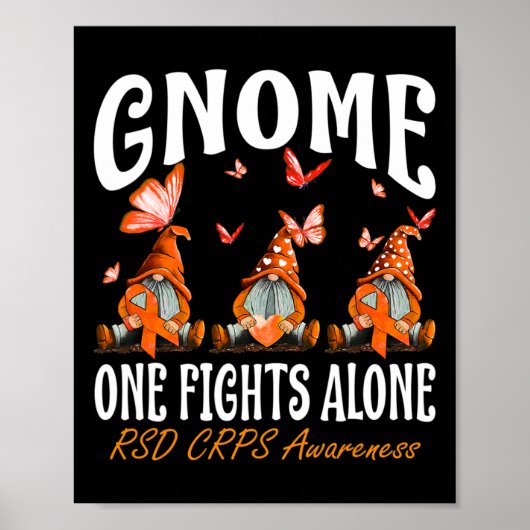 Gnoom One Fight Alone RSD CRPS Awareness Poster (Voorkant)