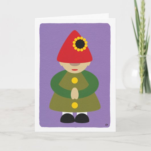 Gnoom op de Paarse Kaart van Birthday (Voorkant)