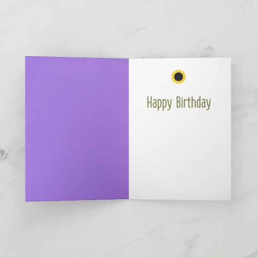 Gnoom op de Paarse Kaart van Birthday (Binnen)