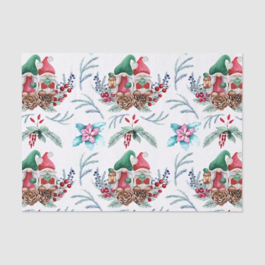 Gnoom op pijnbomen tissuepapier (Voorkant)