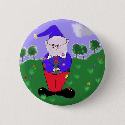 gnoom ronde button 5,7 cm (Voorkant)