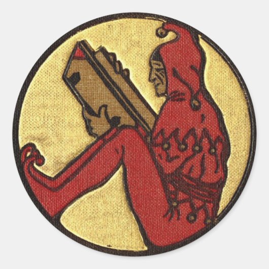 GNOOM-Sticker lezen Ronde Sticker (Voorkant)